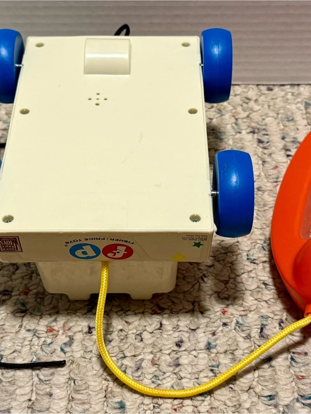 Vintage Fisher-Price Pull Toy Telephone Chatter Phone 2009 Mattel Classic